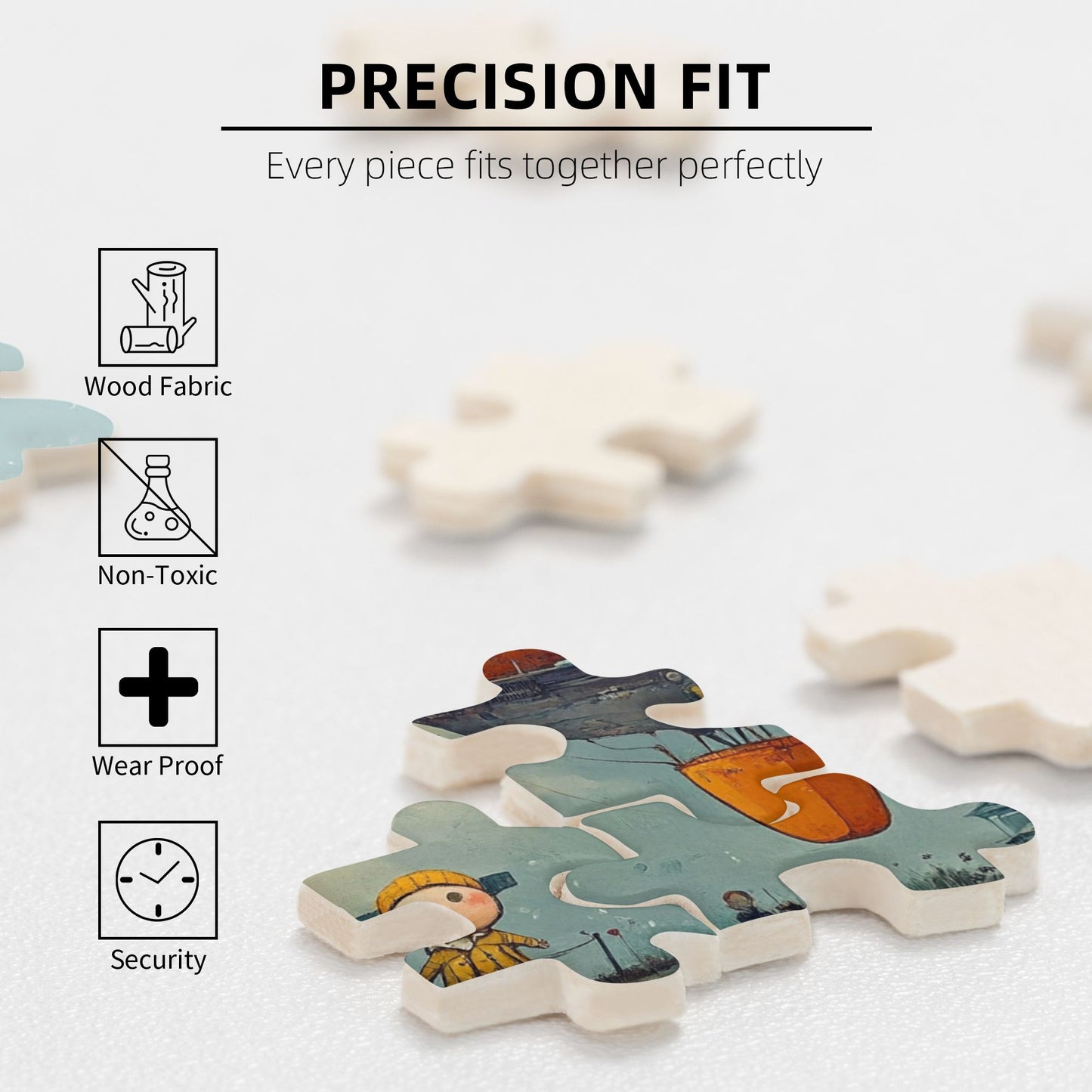 Fantasy Aircraft Jigsaw Puzzle - 500-Piece Artistic Creation Puzzle, Explore the Wonders of the Sky